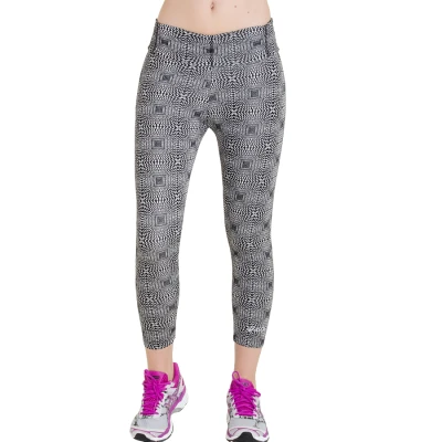 CALÇA ASICS ABBY TIGHT LEGGING FEMININA - Preto/branco