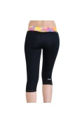 CALÇA ASICS AYAMI TIGHT CORSÁRIO FEMININA - Amarelo/roxo