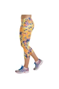 CALÇA ASICS AYAMI TIGHT LEGGING FEMININA - Amarelo/roxo CALÇA ASICS AYAMI TIGHT LEGGING FEMININA - Amarelo/roxo