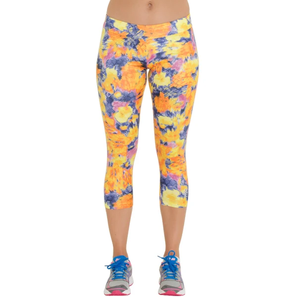 CALÇA ASICS AYAMI TIGHT LEGGING FEMININA - Amarelo/roxo CALÇA ASICS AYAMI TIGHT LEGGING FEMININA - Amarelo/roxo