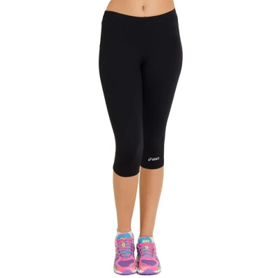 CALÇA ASICS PERFORMANCE RUN CORSARIO FEMININA - Preto CALÇA ASICS PERFORMANCE RUN CORSARIO FEMININA - Preto