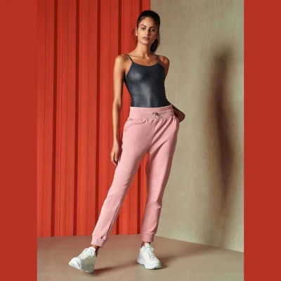 CALÇA COLCCI MOLETOM STUDIO FEMININA - Rosa