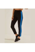CALÇA COM RECORTE LATERAL SPORT CULTURE COLCCI FEMININA - Preto/azul