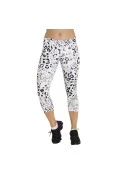CALÇA CORSÁRIO CCT GRÁFICA ADIDAS FEMININA - Branco/preto