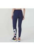CALÇA FILA LEGGING LETTER FEMININA - Marinho/branco