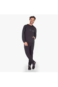 CALÇA FILA SLIM ZIP MASCULINA - Preto CALÇA FILA SLIM ZIP MASCULINA - Preto