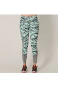 CALÇA LEGGING ADIDAS D2M FEMININA - Verde/cinza