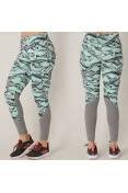 CALÇA LEGGING ADIDAS D2M FEMININA - Verde/cinza