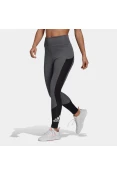 CALÇA LEGGING ADIDAS ESPORTIVA DESIGNED TO MOVE BIG LOGO FEMININA - Grafite