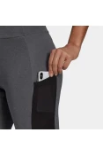 CALÇA LEGGING ADIDAS ESPORTIVA DESIGNED TO MOVE BIG LOGO FEMININA - Grafite
