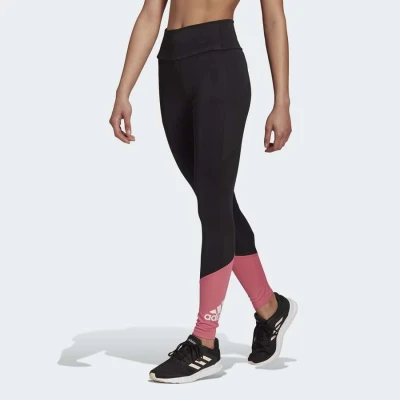 CALÇA LEGGING ADIDAS ESPORTIVA DESIGNED TO MOVE BIG LOGO FEMININA - Preto