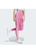 CALÇA LEGGING ADIDAS ESSENTIALS 3-STRIPES ANIMAL PRINT FEMININA - Rosa/bege