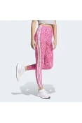 CALÇA LEGGING ADIDAS ESSENTIALS 3-STRIPES ANIMAL PRINT FEMININA - Rosa/bege