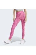 CALÇA LEGGING ADIDAS ESSENTIALS 3-STRIPES ANIMAL PRINT FEMININA - Rosa/bege