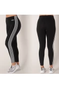CALÇA LEGGING ADIDAS ESSENTIALS 3S FEMININA - Preto/branco CALÇA LEGGING ADIDAS ESSENTIALS 3S FEMININA - Preto/branco