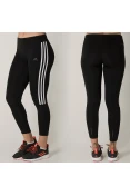 CALÇA LEGGING ADIDAS RUNNING 3S FEMININA - Preto/branco