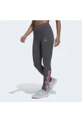 CALÇA LEGGING CINTURA ALTA ESSENTIALS LOGO ADIDAS FEMININA - Grafite