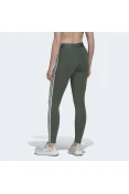 CALÇA LEGGING ESSENTIALS 3-STRIPES ADIDAS FEMININA - Verde/branco