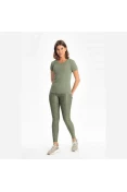 CALÇA LEGGING LIVE ESSENTIAL FEMININA - Verde