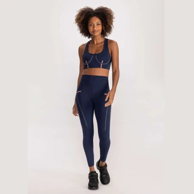 CALÇA LEGGING LIVE GROOVE FEMININA - Marinho CALÇA LEGGING LIVE GROOVE FEMININA - Marinho