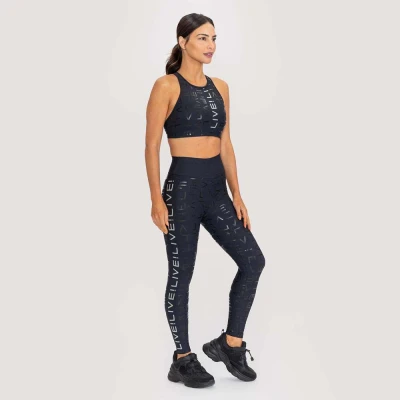 CALÇA LEGGING LIVE ICON LUX FEMININA - Preto CALÇA LEGGING LIVE ICON LUX FEMININA - Preto