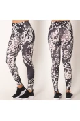 CALÇA LEGGING NIKE FAST 7/8 FEMININA - Branco/preto