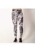 CALÇA LEGGING NIKE FAST 7/8 FEMININA - Branco/preto