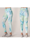CALÇA LEGGING NIKE HYPERFLORA FEMININA - Azul/verde