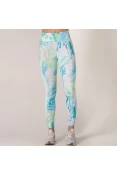 CALÇA LEGGING NIKE HYPERFLORA FEMININA - Azul/verde
