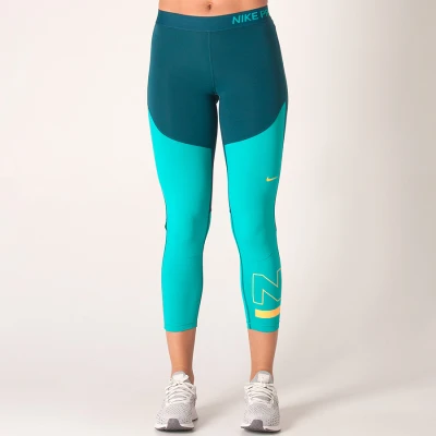 CALÇA LEGGING NIKE SPORT CROP TIGHT FEMININA - Verde