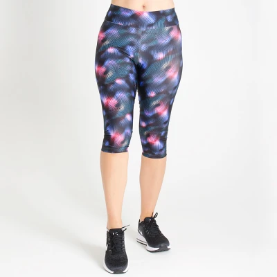 CALÇA LIVE CAPRI FLEX HINDSIGHT FEMININA - Preto/azul