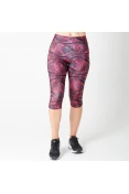 CALÇA LIVE CAPRI FLEX HINDSIGHT FEMININA - Preto/vermelho