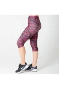 CALÇA LIVE CAPRI FLEX HINDSIGHT FEMININA - Preto/vermelho