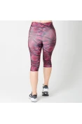 CALÇA LIVE CAPRI FLEX HINDSIGHT FEMININA - Preto/vermelho