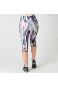 CALÇA LIVE CAPRI FLEX HINDSIGHT FEMININA - Rosa/verde
