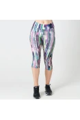 CALÇA LIVE CAPRI FLEX HINDSIGHT FEMININA - Rosa/verde