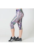 CALÇA LIVE CAPRI FLEX HINDSIGHT FEMININA - Rosa/verde