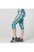 CALÇA LIVE CAPRI FLEX HINDSIGHT FEMININA - Verde/preto