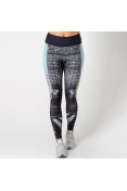 CALÇA LIVE FUSÔ CITY LIGHTS FEMININA - Preto/verde