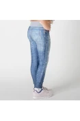 CALÇA LIVE LEEGING JEANS WASHED INFANTIL - Azul/cinza