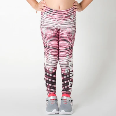 CALÇA LIVE LEGGING ANIMAL POWER INFANTIL - Pink/branco