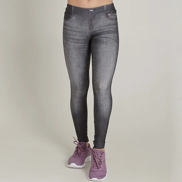 CALÇA LIVE LEGGING COOL JEANS INFANTIL - Preto
