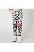 CALÇA LIVE LEGGING CUBISM BOOST INFANTIL - Branco/preto