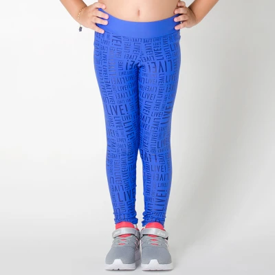 CALÇA LIVE LEGGING EM SENSE INFANTIL - Azul