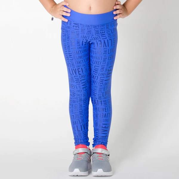 CALÇA LIVE LEGGING EM SENSE INFANTIL - Azul