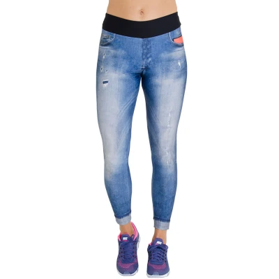 CALÇA LIVE LEGGING IN FAVORITE JEANS FEMININA - Azul/preto CALÇA LIVE LEGGING IN FAVORITE JEANS FEMININA - Azul/preto