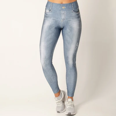 CALÇA LIVE LEGGING JEANS DAILY LOOK FEMININA - Azul CALÇA LIVE LEGGING JEANS DAILY LOOK FEMININA - Azul