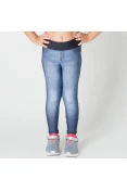 CALÇA LIVE LEGGING JEANS HANG OUT INFANTIL - Azul/preto