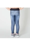 CALÇA LIVE LEGGING JEANS HANG OUT INFANTIL - Azul/preto