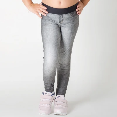 CALÇA LIVE LEGGING JEANS HANG OUT INFANTIL - Preto